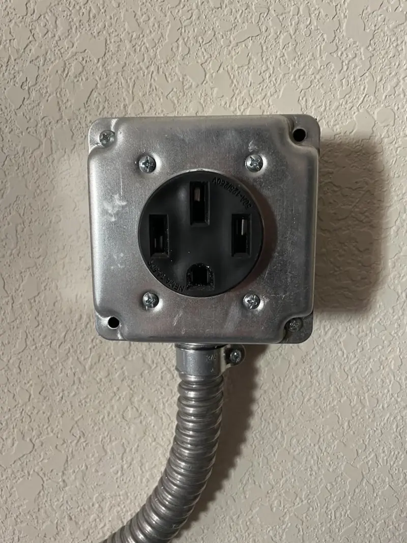 NEMA 14-50 outlet installed for Smart Home Electrical in Westminster